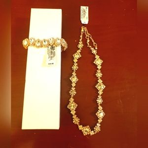 Rose Gold Necklace & Bracelet